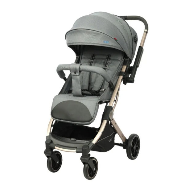 Cărucior cu mâner revirsibil Kidilo MARIO Grey - imagine 2