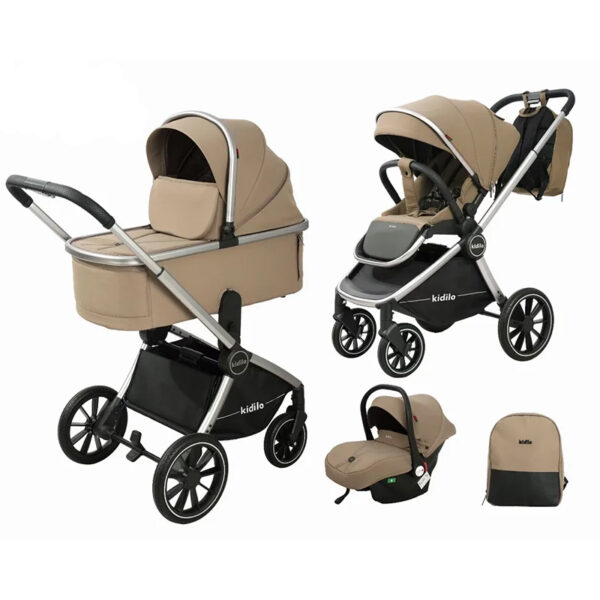 Коляска 3в1 Kidilo SINDY Khaki — изображение 2