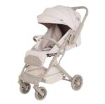 Cărucior cu mâner revirsibil Kidilo NURI Beige - imagine 3