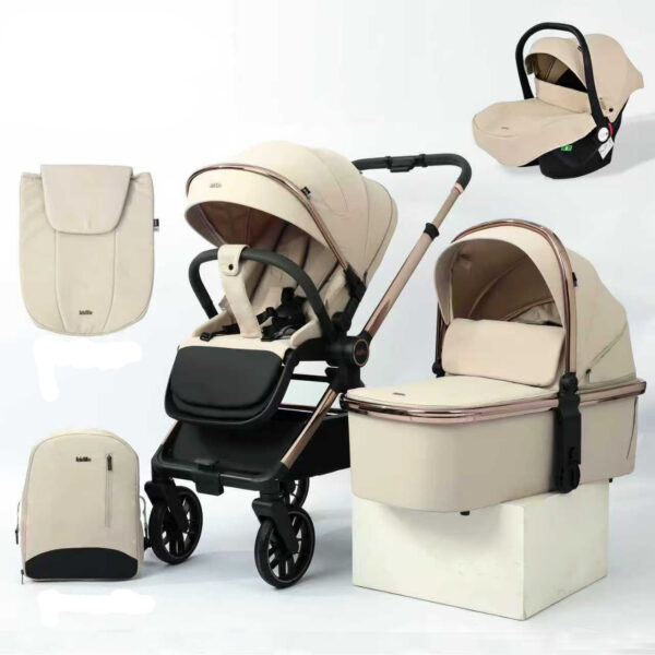 Коляска 3в1 Kidilo DINA Luxe Beige — изображение 2