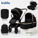 Коляска 3в1 Kidilo DINA Luxe Black — изображение 2