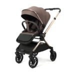 Cărucior cu mâner revirsibil Kidilo DINA Dark Coffee