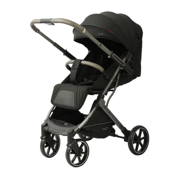 Cărucior cu mâner revirsibil Kidilo LARGO Black - imagine 2