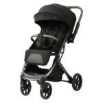 Cărucior cu mâner revirsibil Kidilo LARGO Black - imagine 3