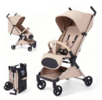 Carucior p/u calatorii Kidilo FLY Khaki - imagine 2