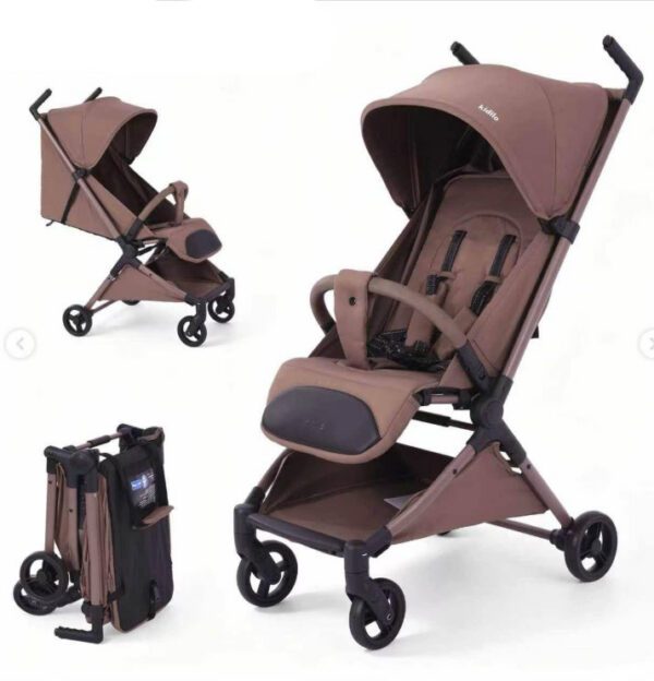 Carucior p/u calatorii Kidilo FLY Light Coffee - imagine 2