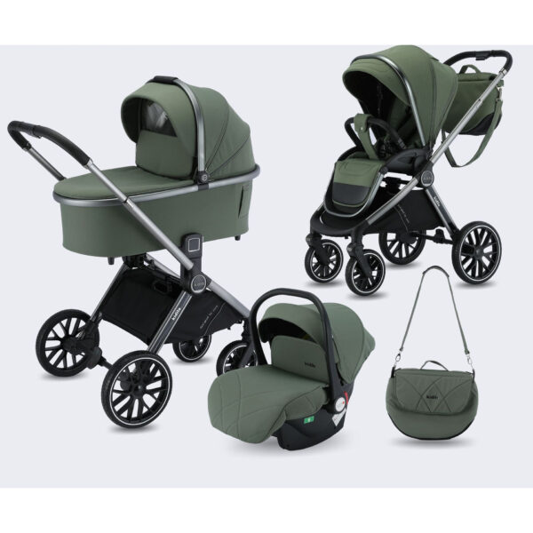 Коляска 3-в-1 Kidilo GABRIELI Army Green — изображение 2