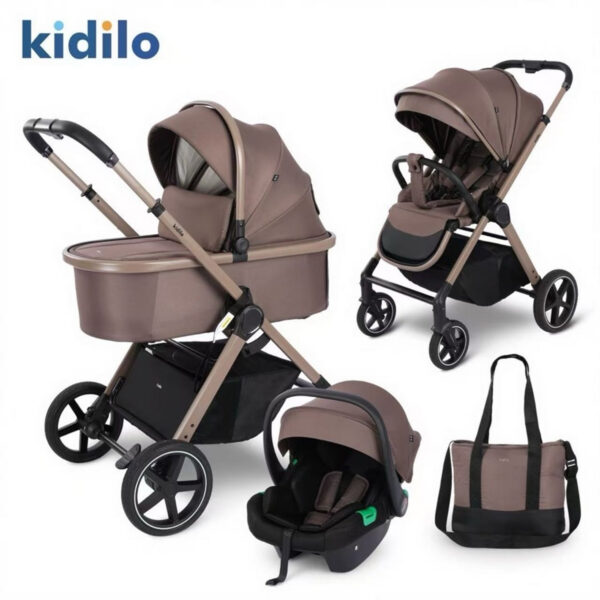 Коляска 3в1 Kidilo LUISA Brown — изображение 2