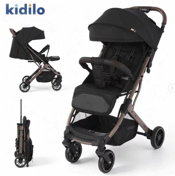 Коляска прогулочная Kidilo OLIVIA Black — изображение 2