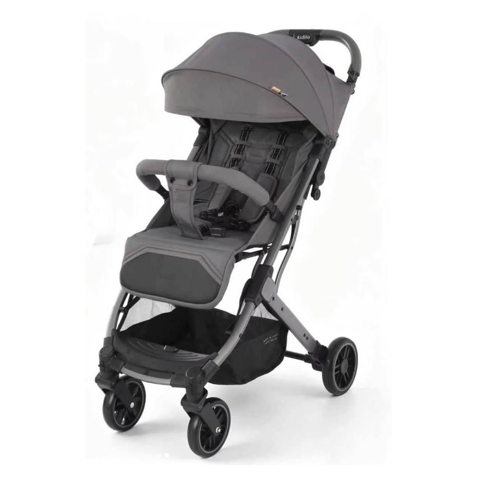 kd_stroller_k03_grey2 Коляска прогулочная Kidilo OLIVIA Grey — изображение 1