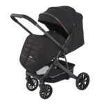 Cărucior cu mâner reversibil Kidilo BENITO Black