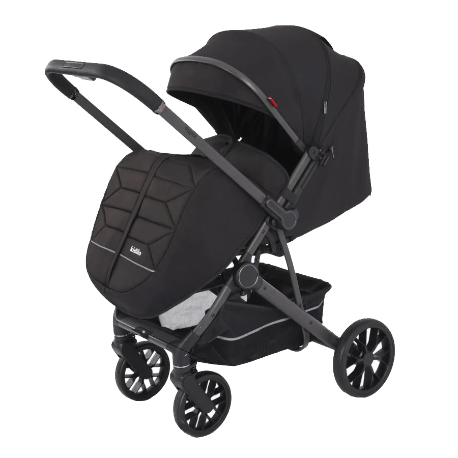 kd_stroller_k501f_black2 Cărucior cu mâner reversibil Kidilo BENITO Black - imagine 1