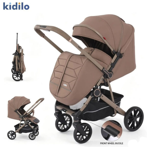 Прогулочная коляска с перекидной ручкой Kidilo BENITO Camel — изображение 2