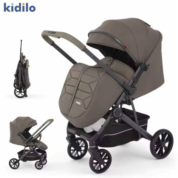 Прогулочная коляска с перекидной ручкой Kidilo BENITO Dark Green — изображение 2