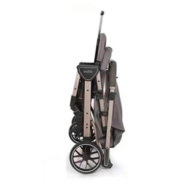 Cărucior cu mâner revirsibil Kidilo RUFO Grey - imagine 3