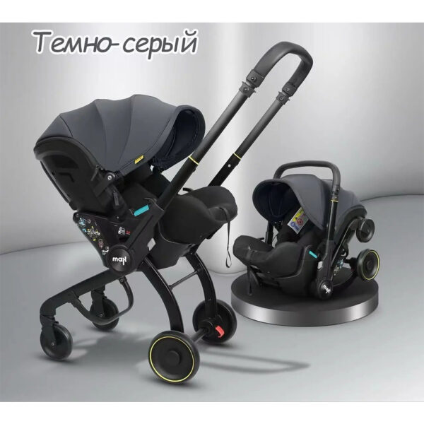 Carucior-scaun auto MAX Grey - imagine 2