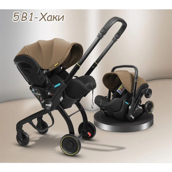Carucior-scaun auto MAX Khaki - imagine 2