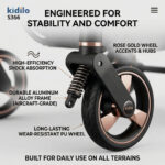 Прогулочная коляска-автолюлька Kidilo TOMMI Gold Black — изображение 4