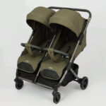 Cărucior pentru gemeni Glamvers TWINS Army Green
