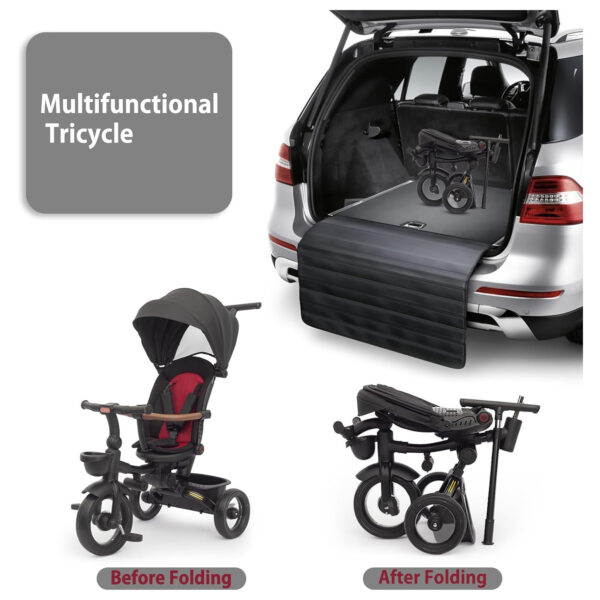 Tricikleta pliabila Kidilo ULTRA Black - imagine 4