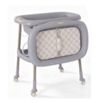 Cădiță cu suport și măsuță de înfășat Kidilo COMFY Dark Grey