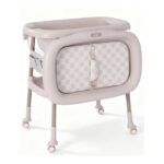 Cădiță cu suport și măsuță de înfășat Kidilo COMFY Light Grey