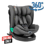Scaun auto 40-150 cm Kikkaboo i-Reverse Isofix Dark Grey