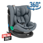 Автокресло 40-150 см Kikkaboo i-ROLL  i-SIZE ISOFIX Dark Grey