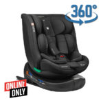 Scaun auto 40-150 сm Kikkaboo i-ROUND Isofix Black