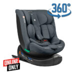 Scaun auto 40-150 сm Kikkaboo i-ROUND Isofix Dark Grey