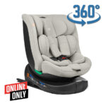 Автокресло 40-150 см Kikkaboo i-ROUND Isofix Light Grey