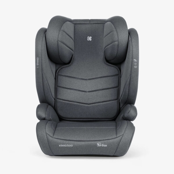 Scaun auto 100-150 сm Kikkaboo i-Stand i-SIZE ISOFIX Light Grey - imagine 2