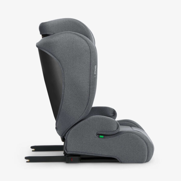 Scaun auto 100-150 сm Kikkaboo i-Stand i-SIZE ISOFIX Light Grey - imagine 3