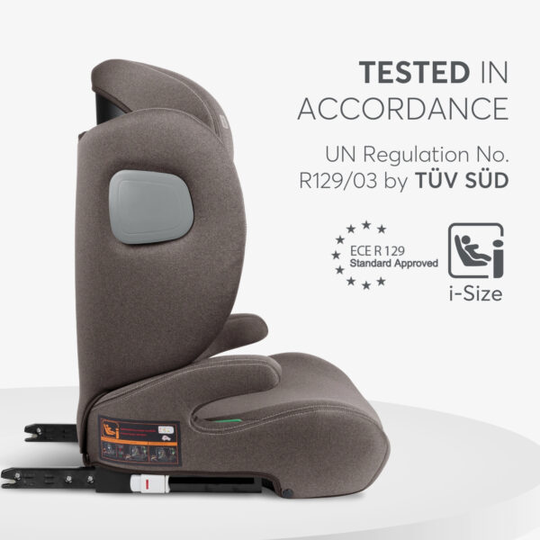Автокресло 100-150 см Kikkaboo i-Track i-SIZE Brown — изображение 3