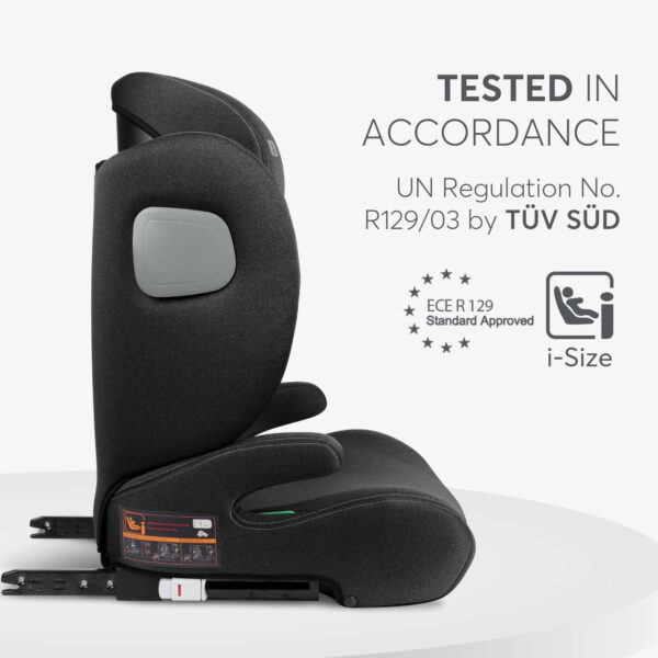 Автокресло 100-150 см Kikkaboo i-Track i-SIZE Black — изображение 3