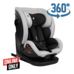 Scaun auto 40-150 cm Kikkaboo i-View i-SIZE ISOFIX Light Grey