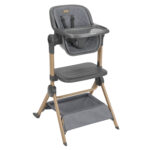 Patut si scaun de masa 2in1 Kikkaboo Sleat Me Grey - imagine 4