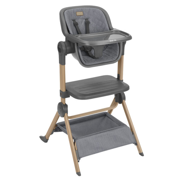 Patut si scaun de masa 2in1 Kikkaboo Sleat Me Grey - imagine 4