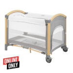 Кровать-манеж Kikkaboo TENDER 2 Lavels Light Grey