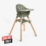 Scaun de masa 6-in-1 Kikkaboo WOODY Army Green 2024