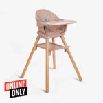 Стульчик для кормления 6-in-1 Kikkaboo WOODY Pink