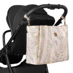 Geanta mama Kikkaboo FLORENCE Secret Garden Beige - imagine 10