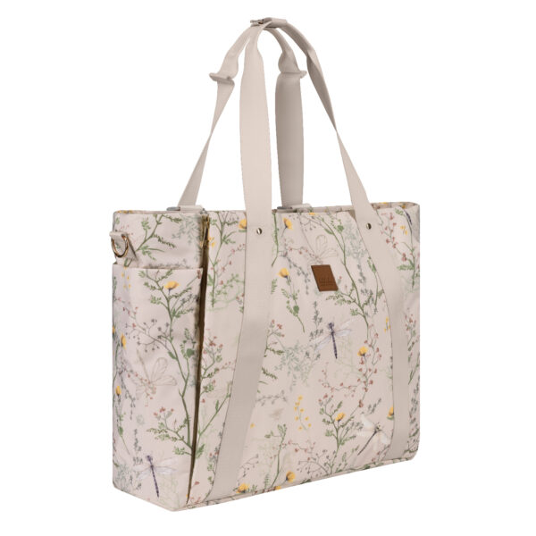 Geanta mama Kikkaboo FLORENCE Secret Garden Beige - imagine 3