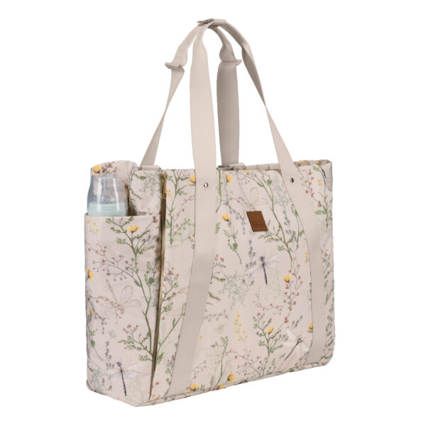 Geanta mama Kikkaboo FLORENCE Secret Garden Beige - imagine 4