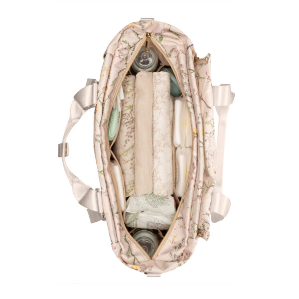 Geanta mama Kikkaboo FLORENCE Secret Garden Beige - imagine 7