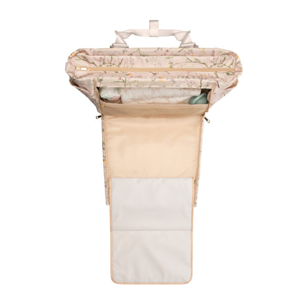 Geanta mama Kikkaboo FLORENCE Secret Garden Beige - imagine 9