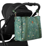 Geanta mama Kikkaboo FLORENCE Secret Garden Green - imagine 10