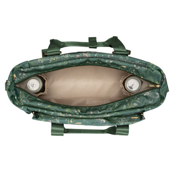 Geanta mama Kikkaboo FLORENCE Secret Garden Green - imagine 5