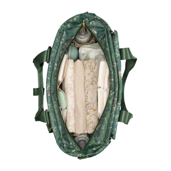 Geanta mama Kikkaboo FLORENCE Secret Garden Green - imagine 6