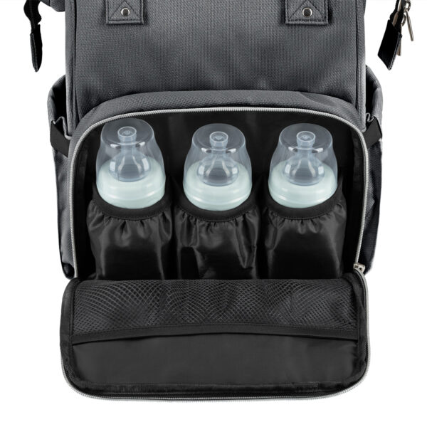 Rucsac pentru accesorii Kikkaboo SIENA Dark Grey 2025 - imagine 10